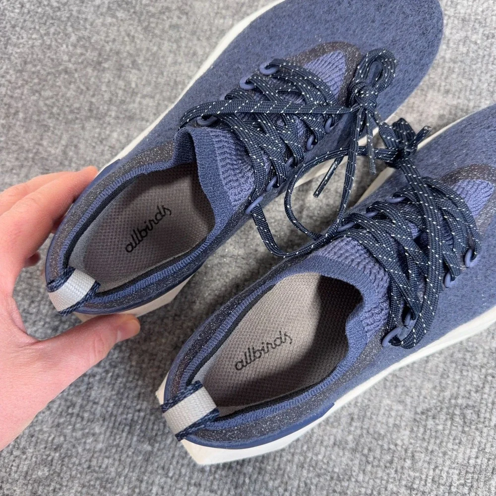 Allbirds Wool Flyer Mizzles Navy Blue Womens Size 7.5 Shoes Sneakers Gym Run
